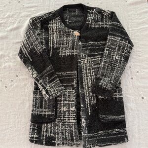 GESTUZ Edisa Wool Blend Plaid Bouclé Jacket | Size XS/S